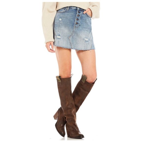 Free people denim skirt - Picture 5 of 6